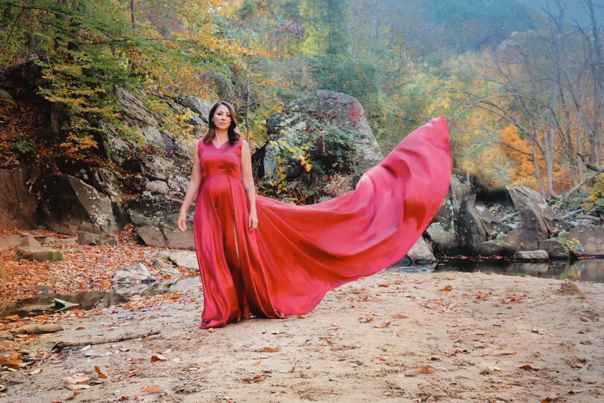 HAYVN Studio flying dress portrait